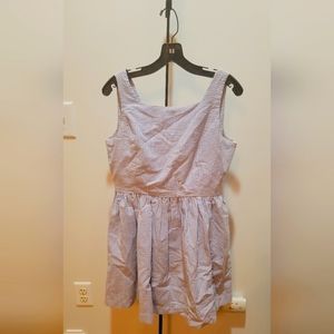 Blue seersucker dress